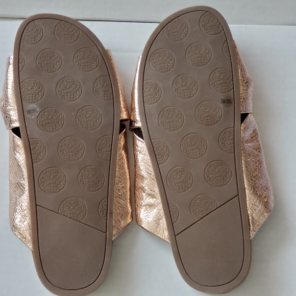 Vince Camuto Rose Gold Biminti Slide Sandals - Picture 2 of 7